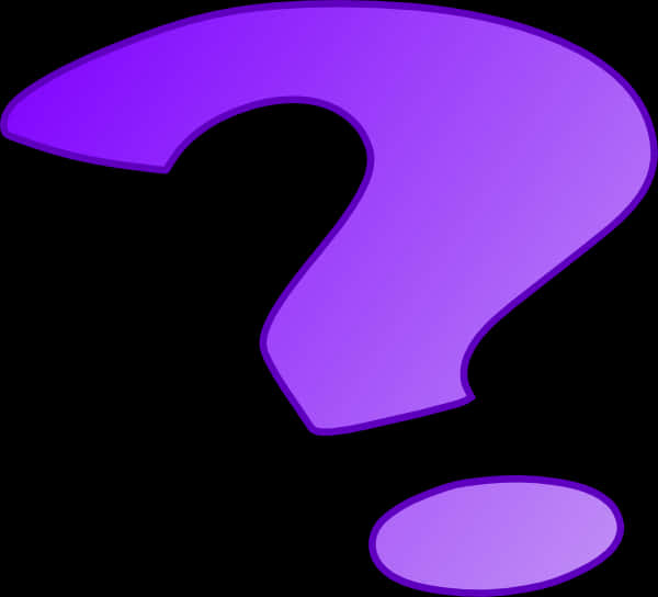 Purple Question Mark Graphic