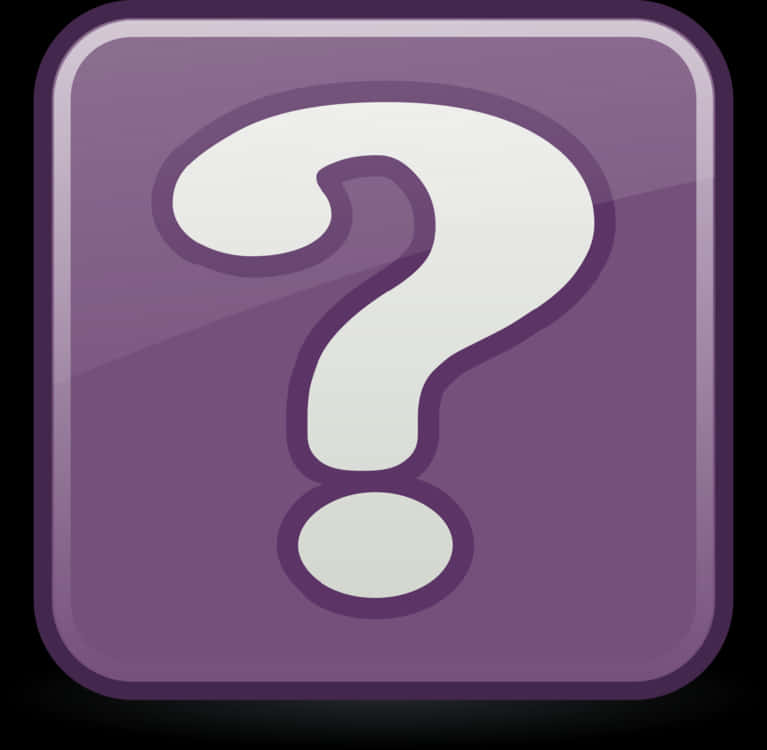 Purple Question Mark Icon