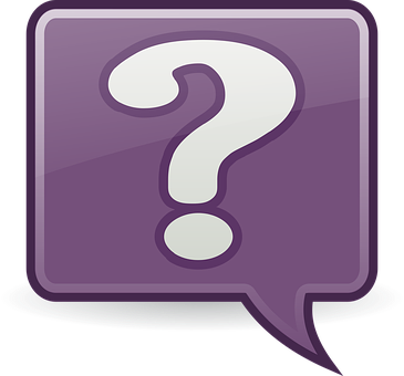 Purple Question Mark Icon