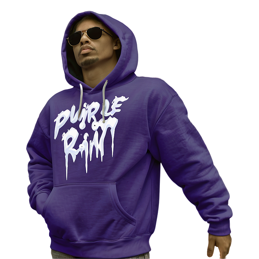 Purple Rain Hoodie Artwork Png Pcm