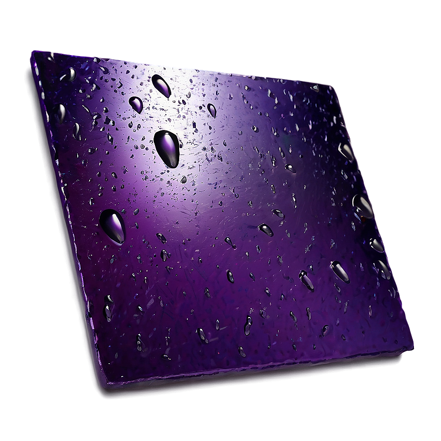 Purple Rain On Metal Surface Png Gkm