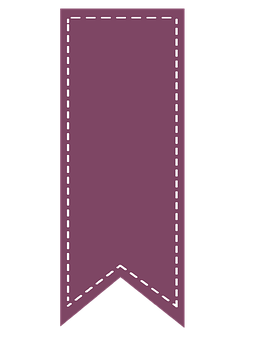 Purple Ribbon Banner Graphic