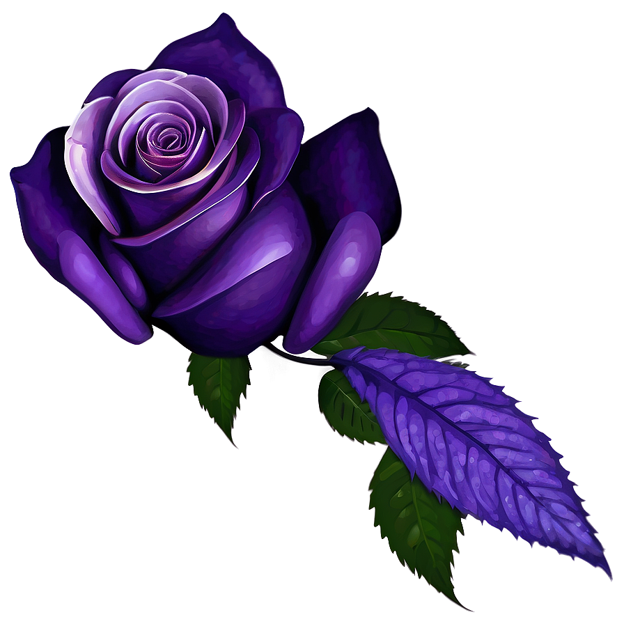 Purple Roses Romance Png 05042024