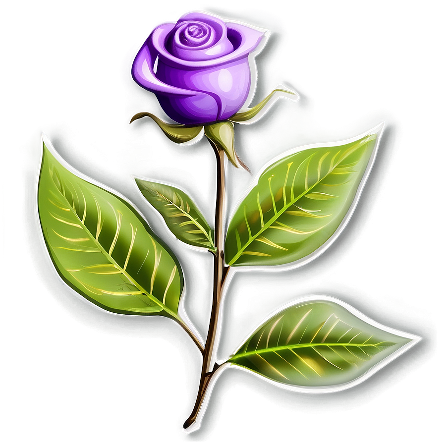 Purple Roses Romance Png 05042024