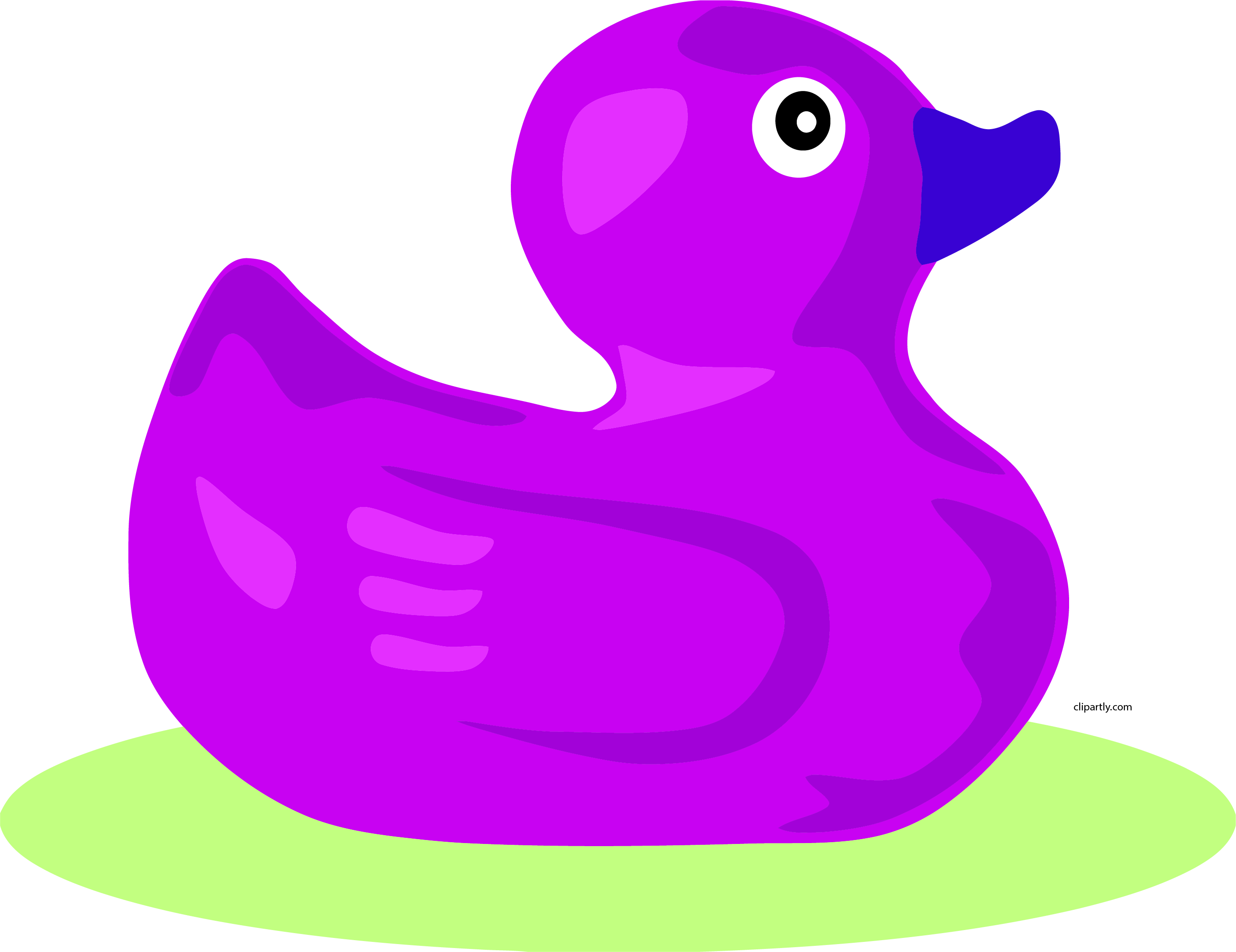 Purple Rubber Duck Illustration