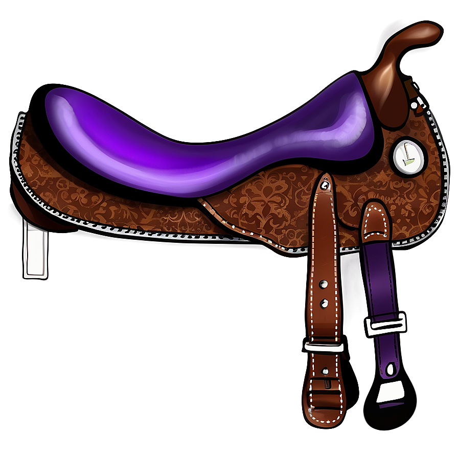 Purple Saddle Png Hfq