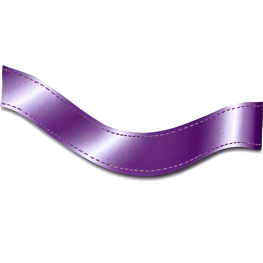 Purple Satin Ribbon Border Png 06262024