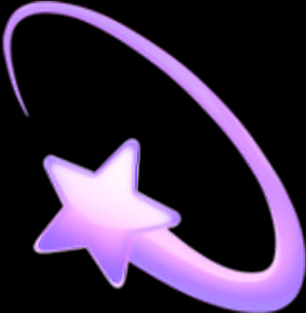 Purple Shooting Star Emoji