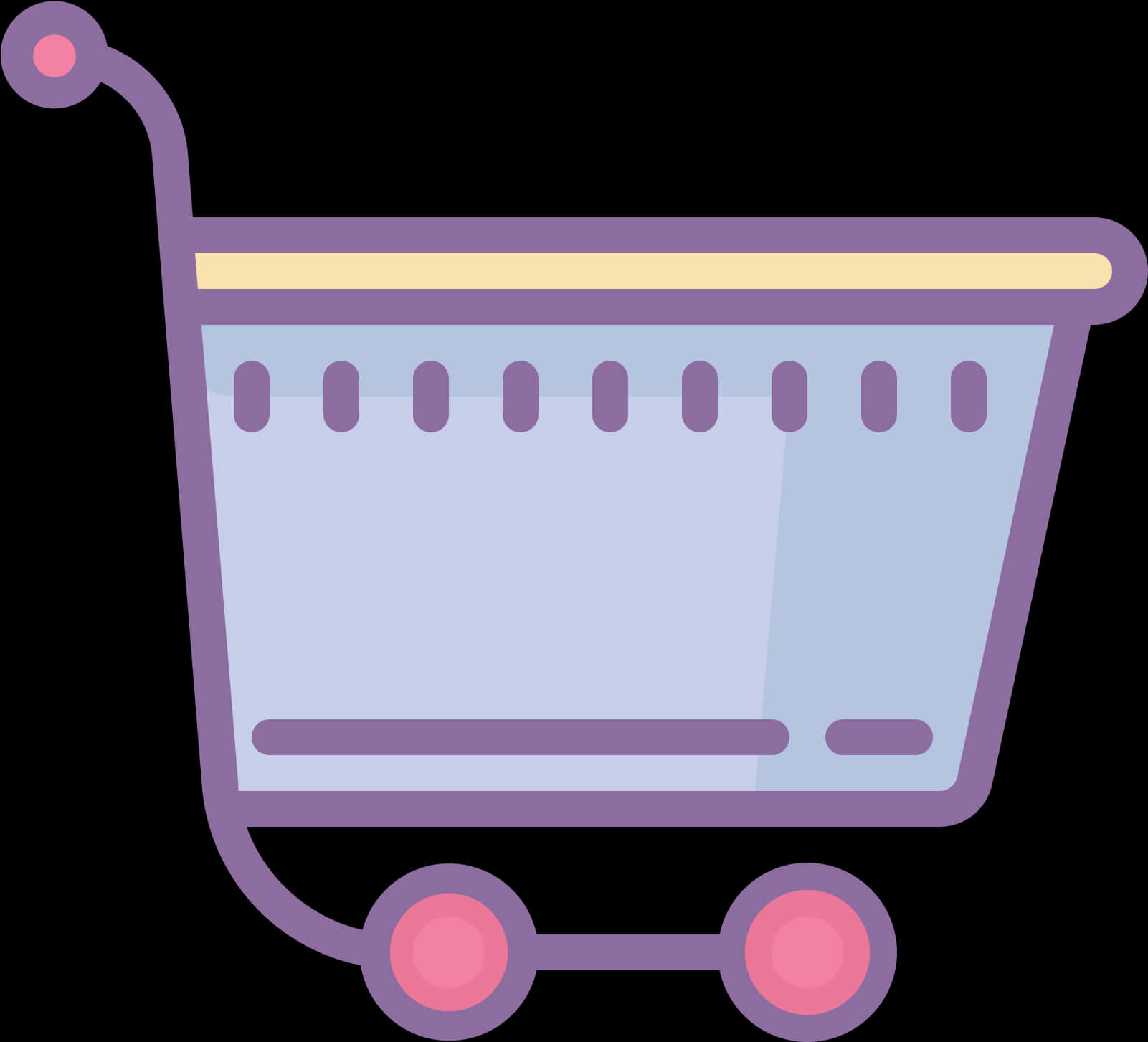 Purple Shopping Cart Icon