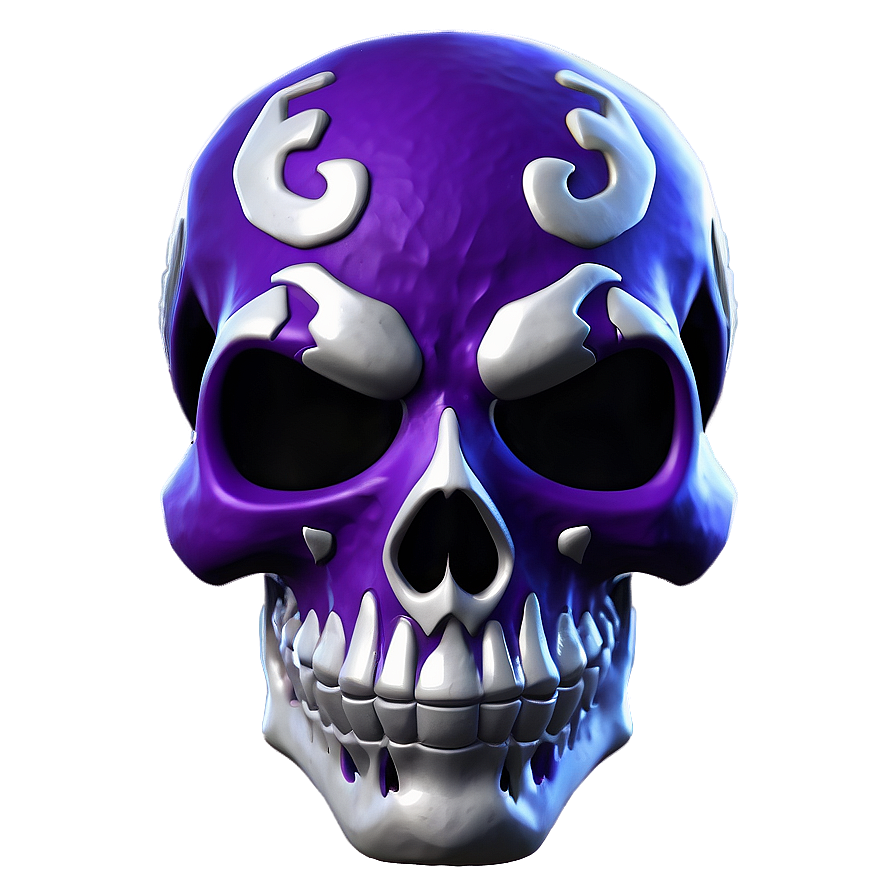 Purple Skull Trooper Fortnite Emblem Png 06202024