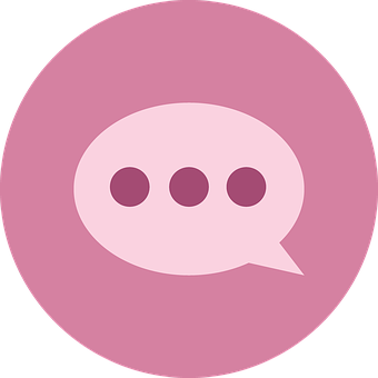 Purple Speech Bubble Icon