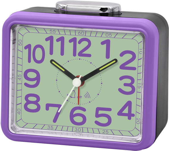 Purple Square Alarm Clock