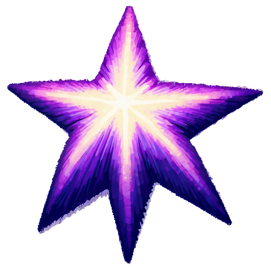 Purple Star Burst Png Haa