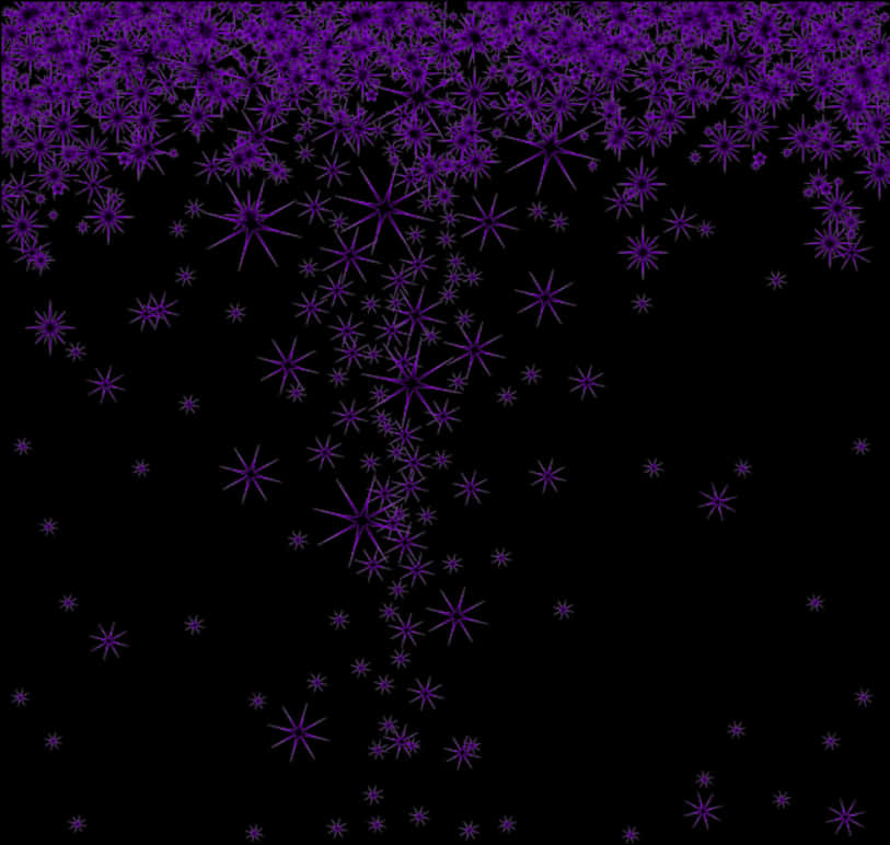 Purple Star Fractal Pattern