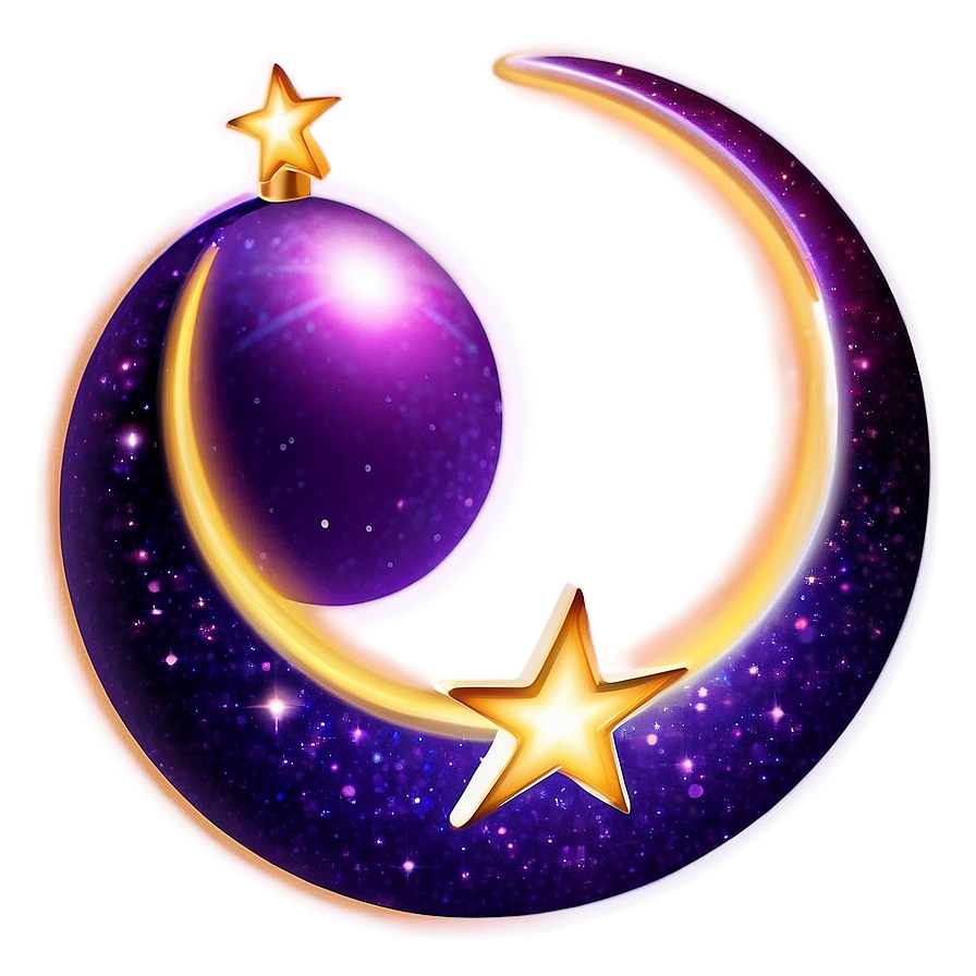 Purple Star Glow Png Ebl