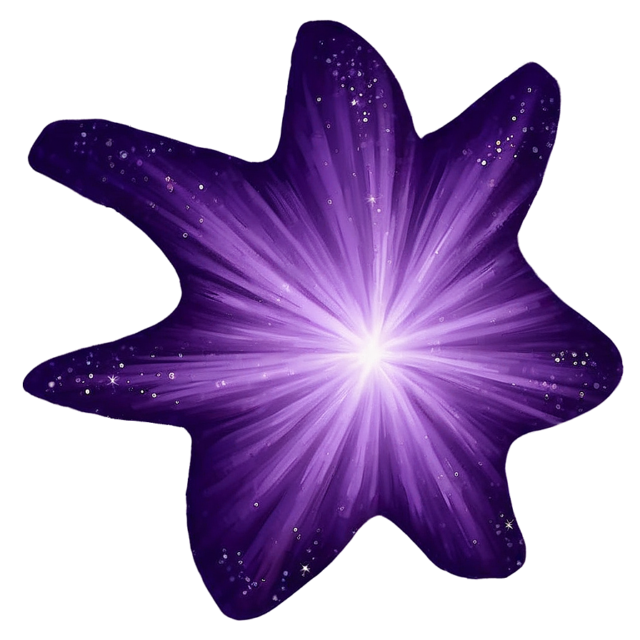 Purple Star Glow Png Opr