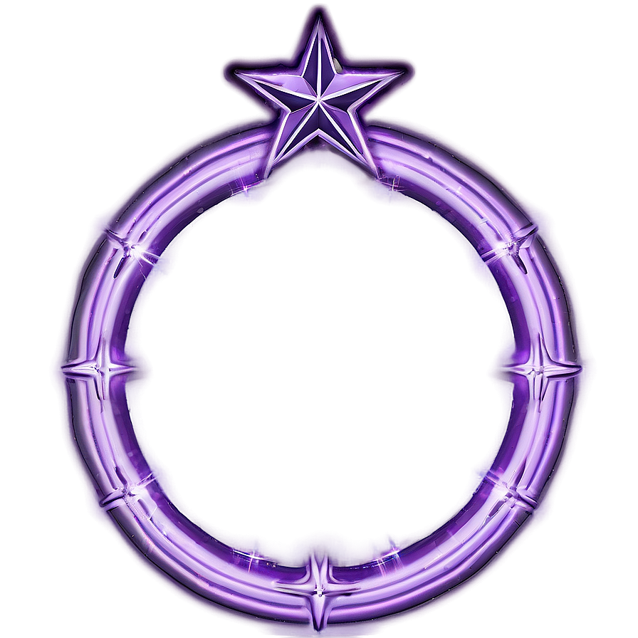 Purple Star Halo Png 06252024