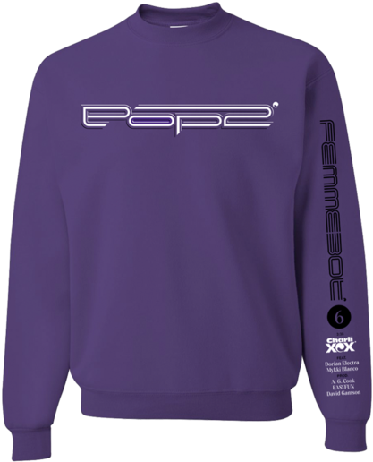 Purple Sweatshirtwith Logo Design