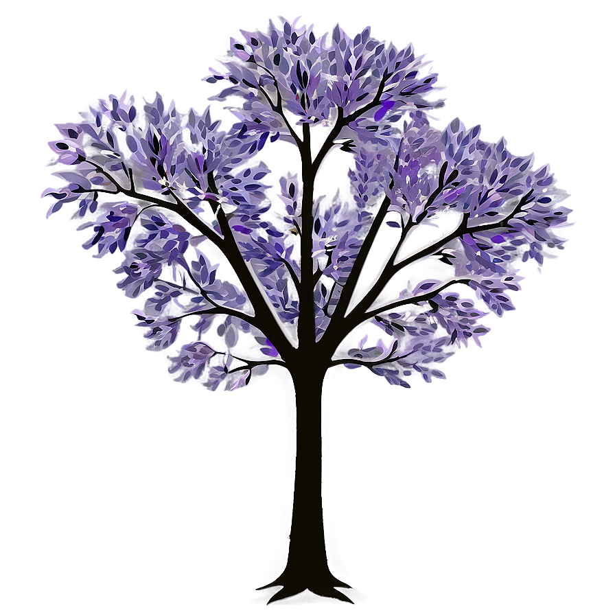 Purple Tree Png Egd