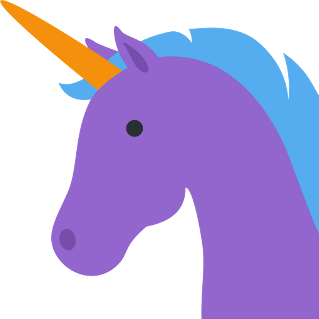 Purple Unicorn Graphic