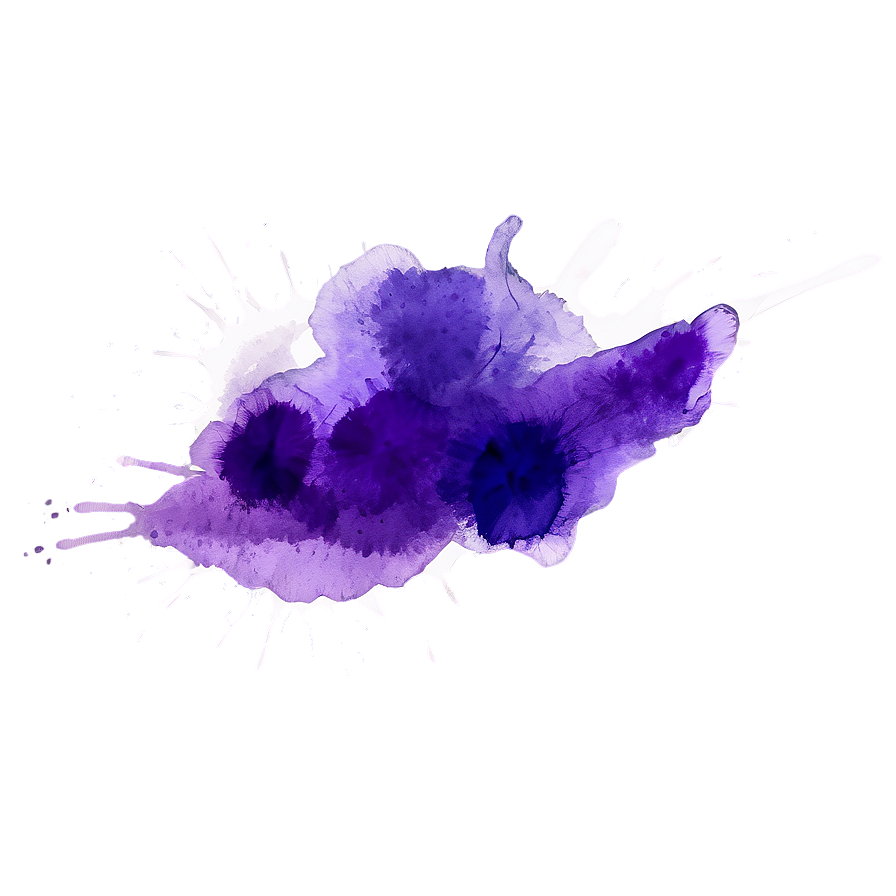 Purple Watercolor Splash Png Its15