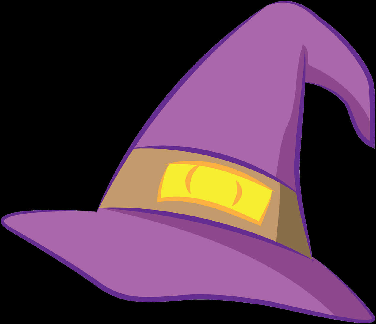 Purple Witch Hat Cartoon