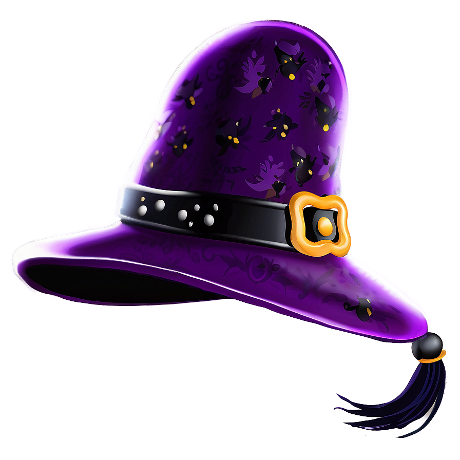 Purple Witches Hat Png 06292024