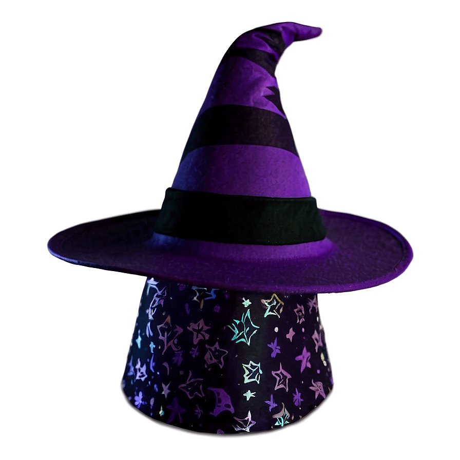 Purple Witches Hat Png 4