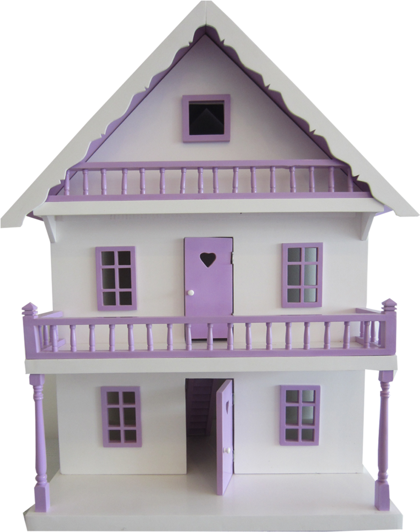 Purpleand White Dollhouse