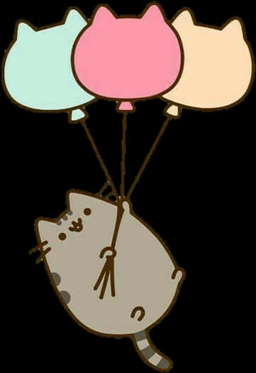 Pusheen Balloon Flight