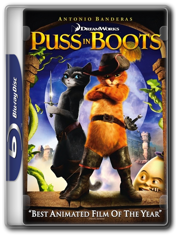 Pussin Boots Blu Ray Cover