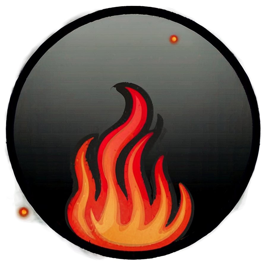 Pyro Fire Emoji Representation Png Qad