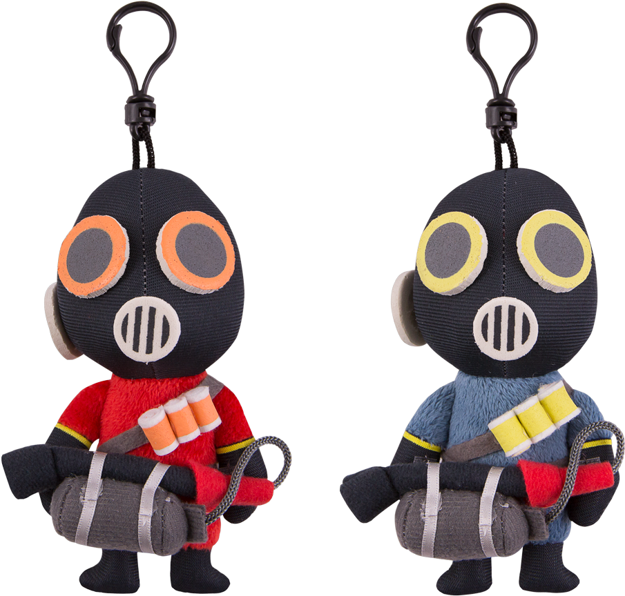 Pyro Plush Keychains