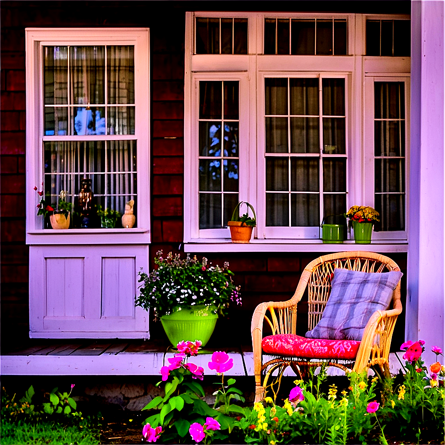 Quaint Cottage Porch Png 06202024