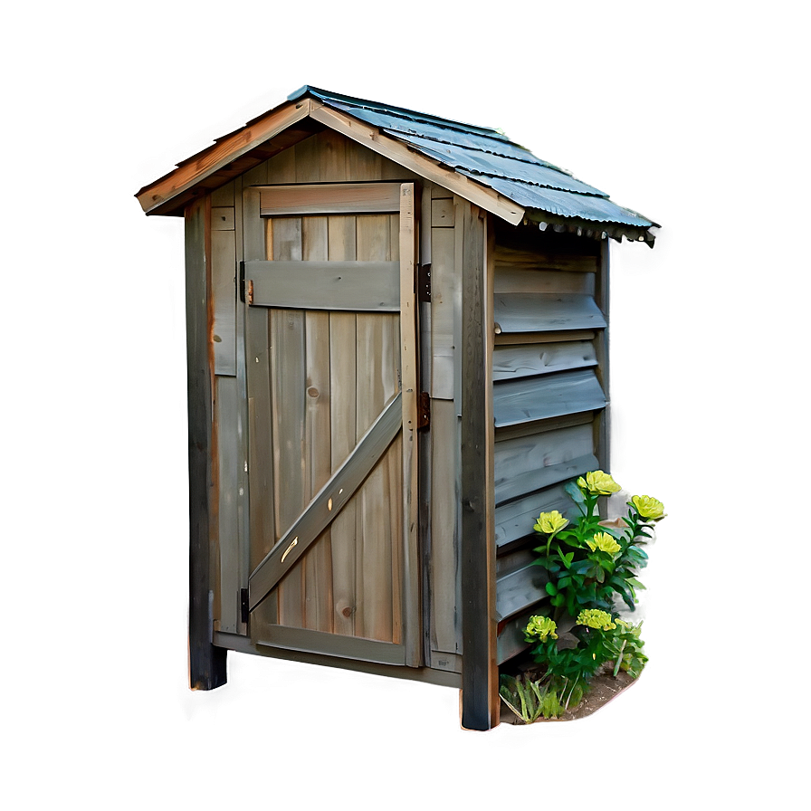 Quaint Garden Outhouse Png Vpk