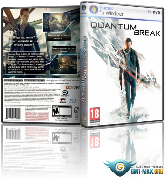 Quantum Break P C D V D Cover