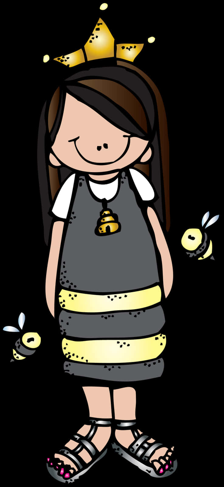 Queen Bee Cartoon Character