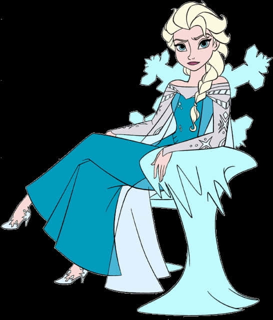 Queen Elsa Frozen Character Illustration