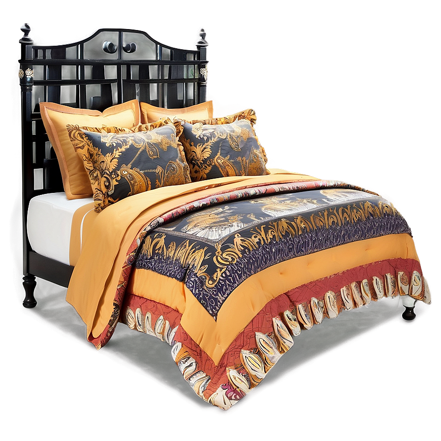 Queen Size Elegant Bedding Png 18