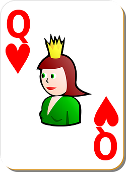 Queenof Hearts Playing Card