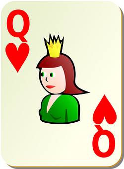 Queenof Hearts Playing Card