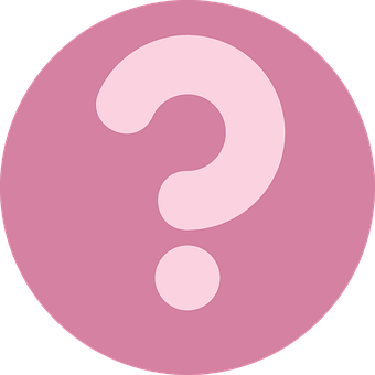 Question Mark Icon Pink Background