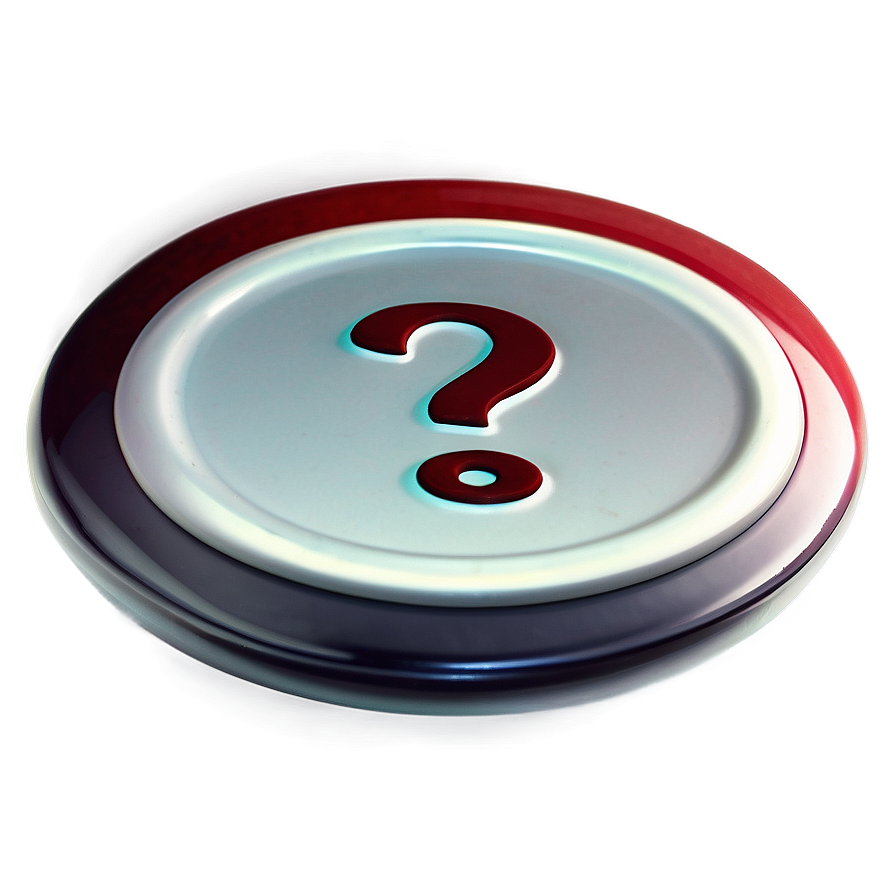 Question Mark On Button Png 54