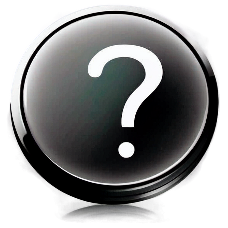 Question Mark Transparent Button Png 05262024