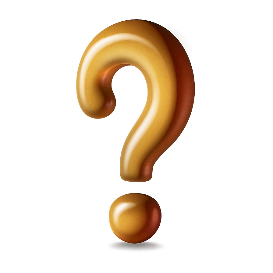 Question Mark Transparent Emoji Png 05262024