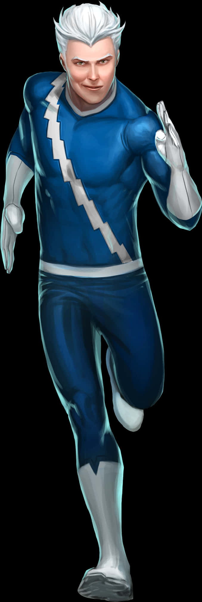 Quicksilver Animated Character Pose