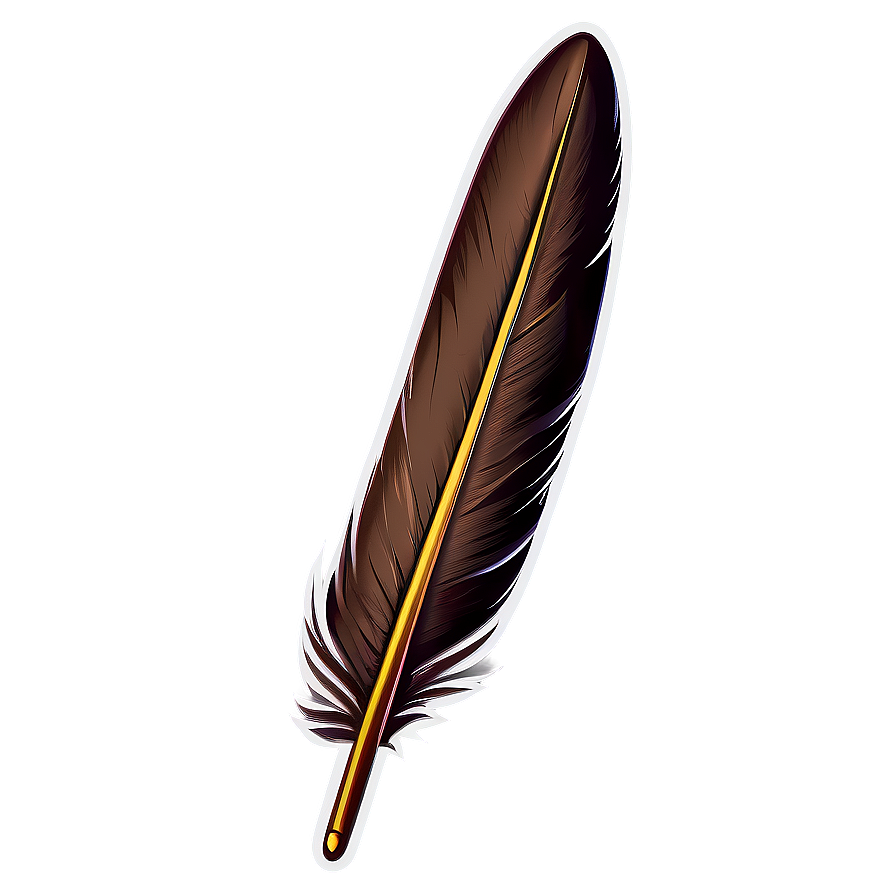 Quill Feather Writing Tool Png 26