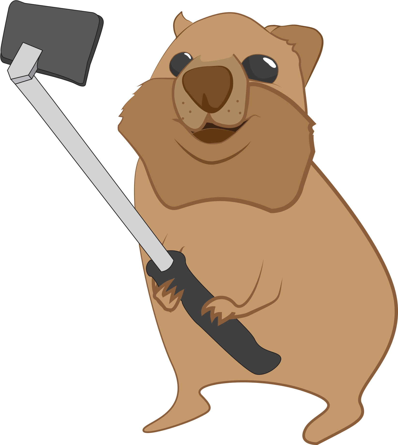 Quokka Selfie Cartoon