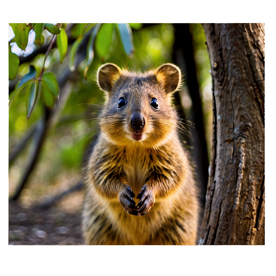 Quokka Under Tree Shade Png 49