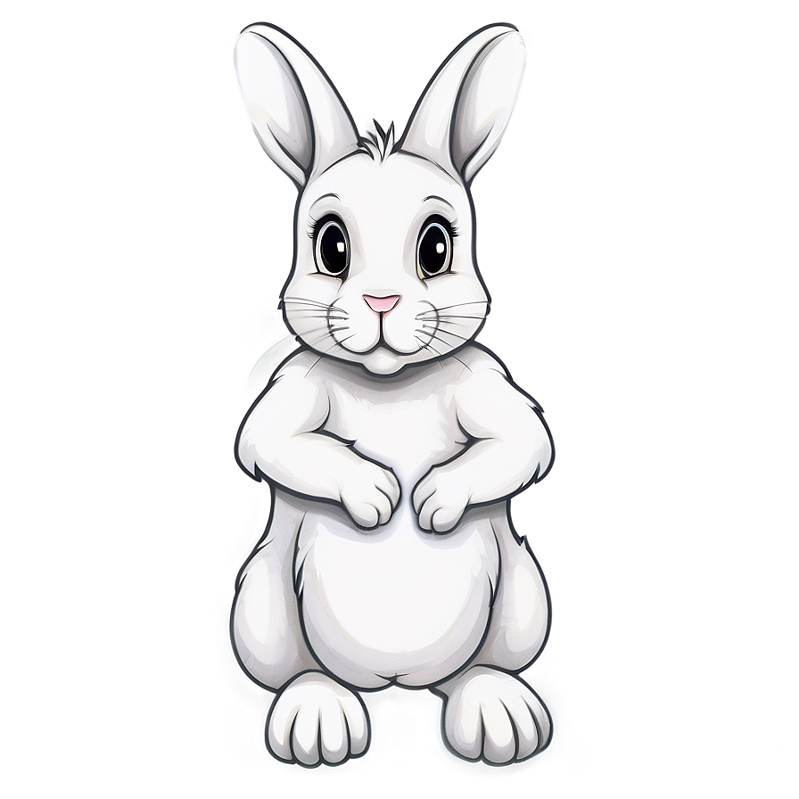 Rabbit Drawing Png 11